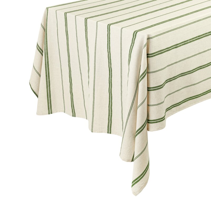 Elsa duk 145x250 cm stripe natur/grønn