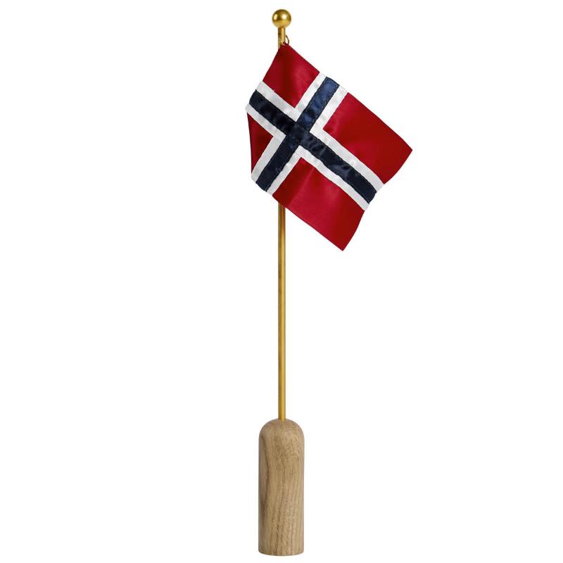Norsk bordflagg 40 cm stang