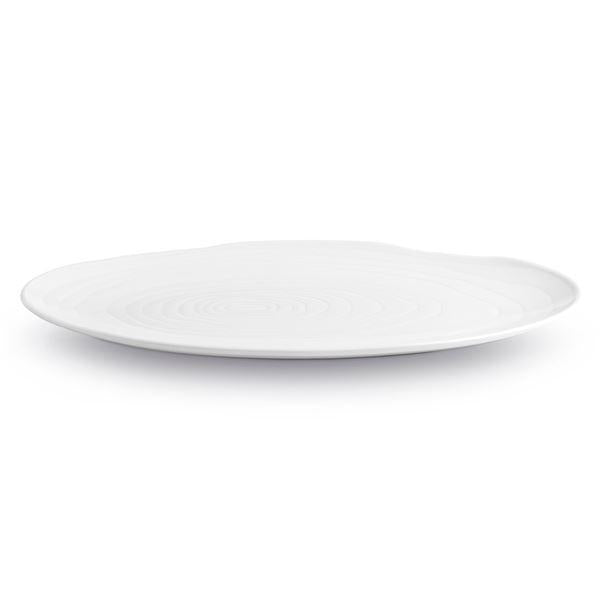 Boulogne tallerken oval 23 cm hvit