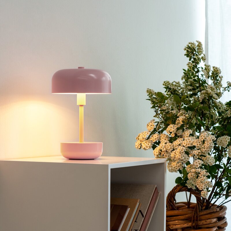 Haipot portable bordlampe 25,7 cm lyserød