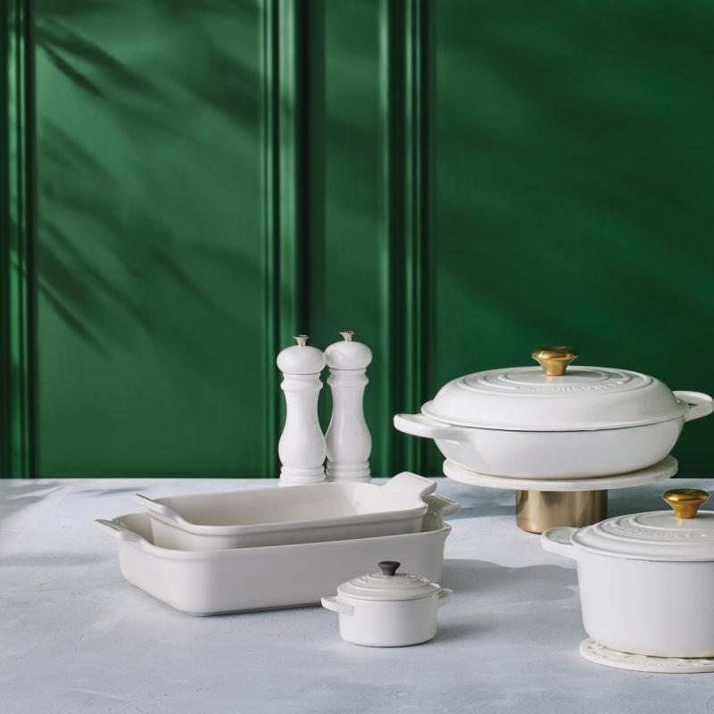 Heritage rektangulær ildfast form 26 cm white
