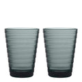 Aino Aalto glass 33 cl 2 stk mørk grå