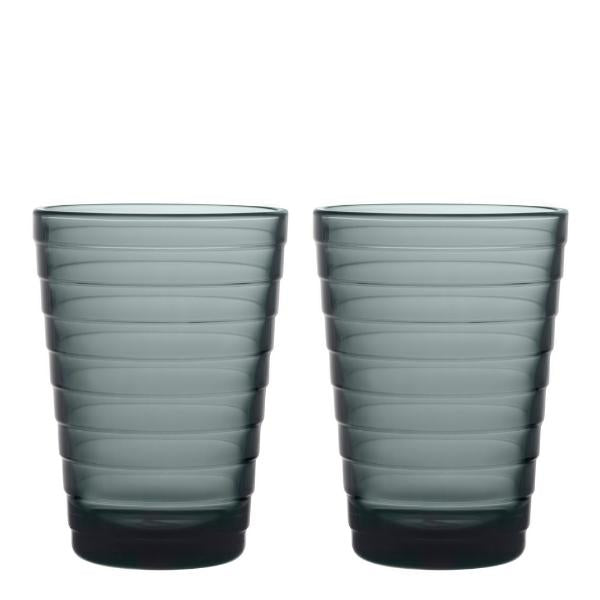 Aino Aalto glass 33 cl 2 stk mørk grå