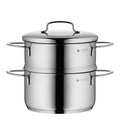 Mini dampkoker med lokk 1,5L 16 cm