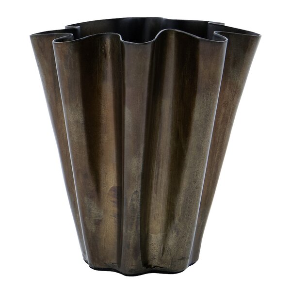 Flood vase 12,5 cm antikk brun