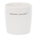Krus mini espresso yourself 10 cl hvit