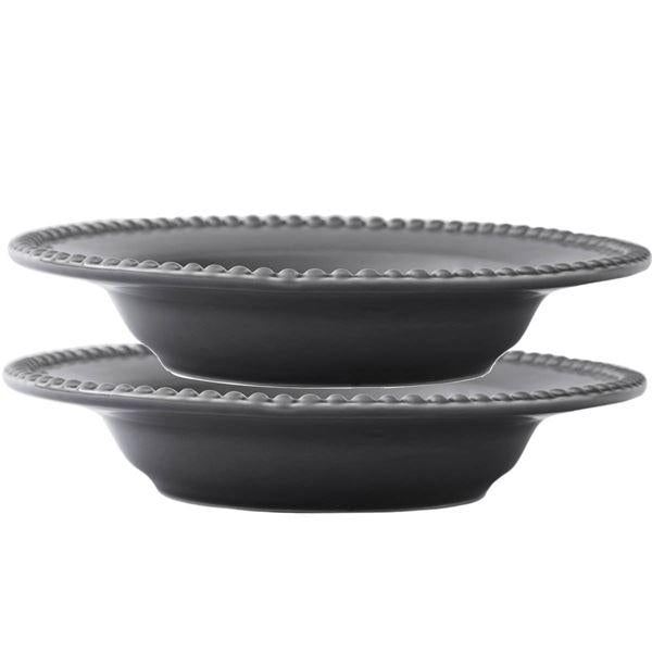 Daria suppetallerken 26 cm 2 stk clean grey