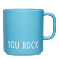 Favourite kopp med hank YOU ROCK 25 cl swim cap blue