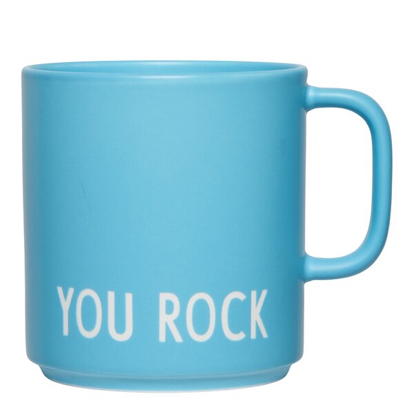 Favourite kopp med hank YOU ROCK 25 cl swim cap blue