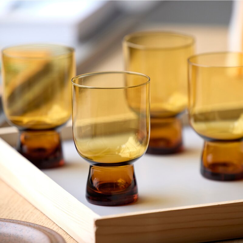 Sorrento vannglass 30 cl 4 stk amber