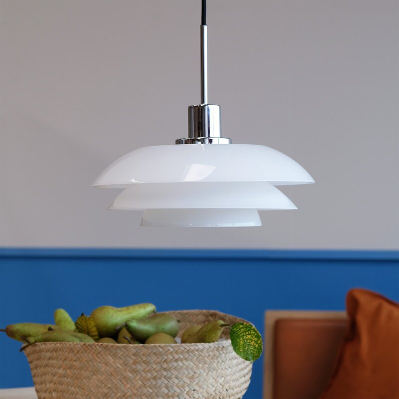 DL31 pendel 15 cm opal/krom
