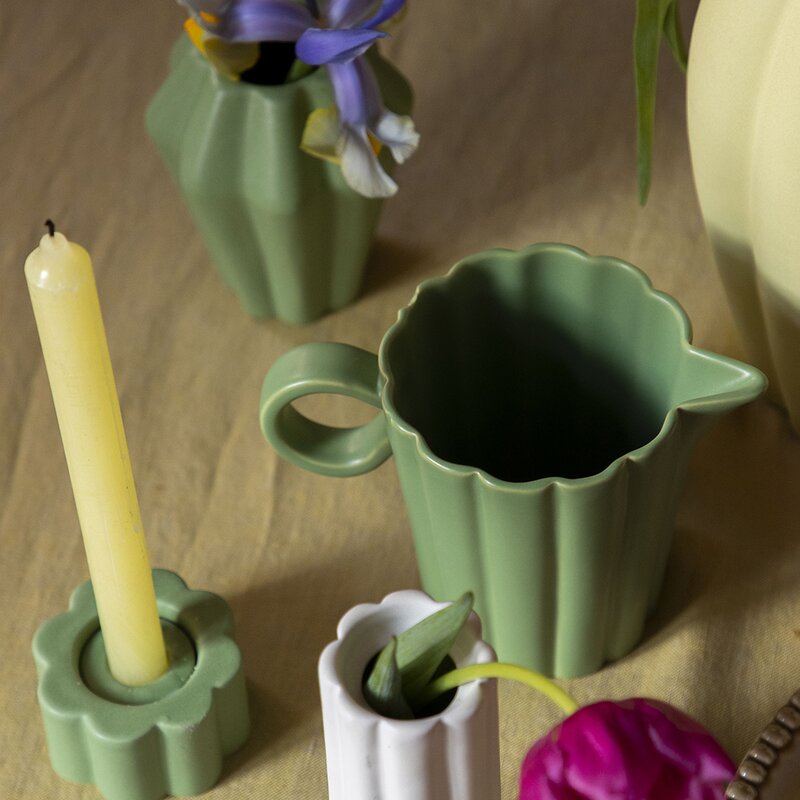 Birgit vase 14 cm olive