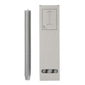 Rustic kronelys med flat topp 2,6x29 cm rainy day grey