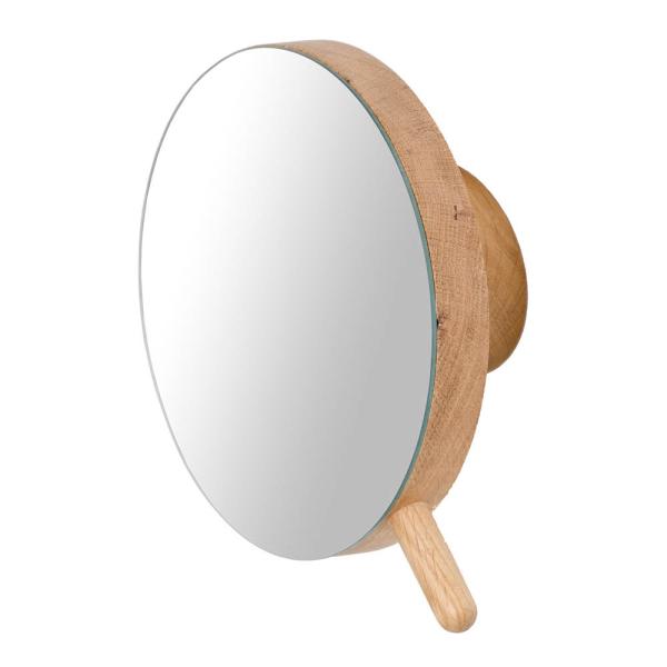 Magnifying sminkespeil vegg 18 cm eik