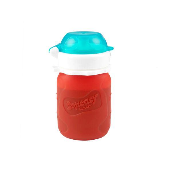Snacker drikkeflaske/klemmepose 104 ml red