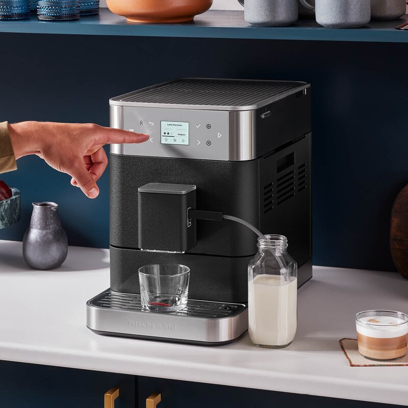 Espressomaskin helautomatisk KF6 cast iron black