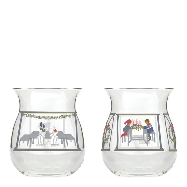Julelyslykt 2024 7,5 cm 2 stk