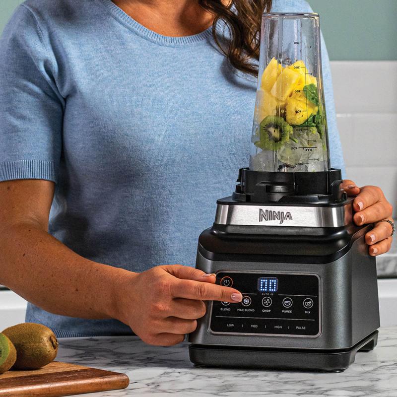 3-i-1 foodprocessor m/auto iQ 21/1,8+0,7L svart/sølv
