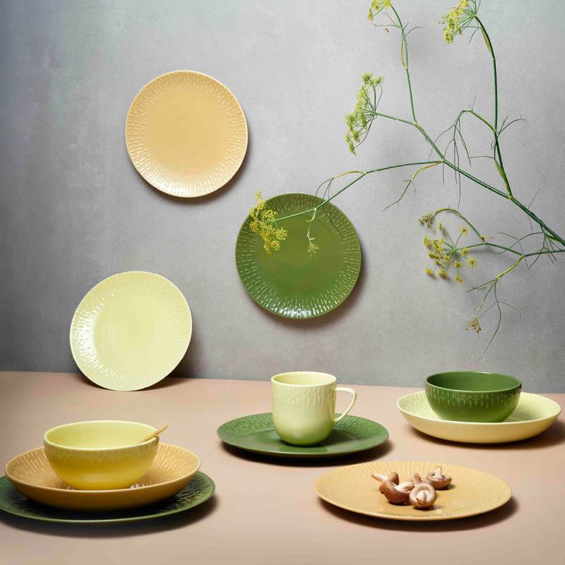 Confetti middagstallerken 27,5 cm olive