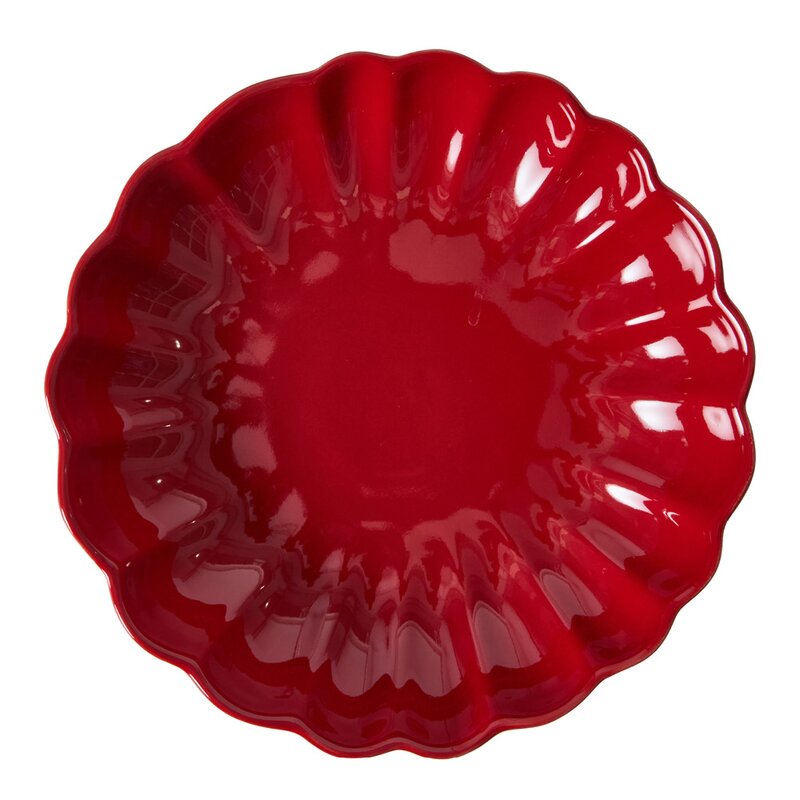 Lotus pastatallerken 21,5 cm rød