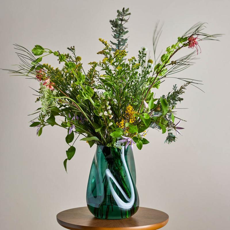 Ingolf vase 26 cm grønn