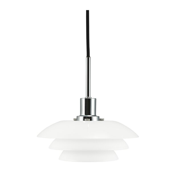 DL20 pendel 9 cm opal/krom
