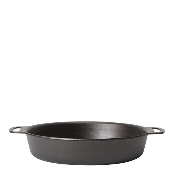 Ildfast form karbonstål 28 cm svart