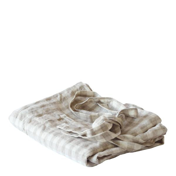 Forkle 90x75 cm gingham natural
