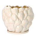 Klast vase/blomsterpotte 31 cm offwhite