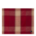 Rutete bordbrikke lin/bomull 40x50 cm rød/beige