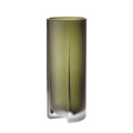 Kuru vase 25,5 cm frostet mosegrønn