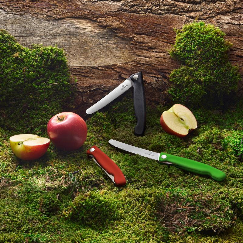 Victorinox grønnsakskniv sammenleggbar 11 cm rød