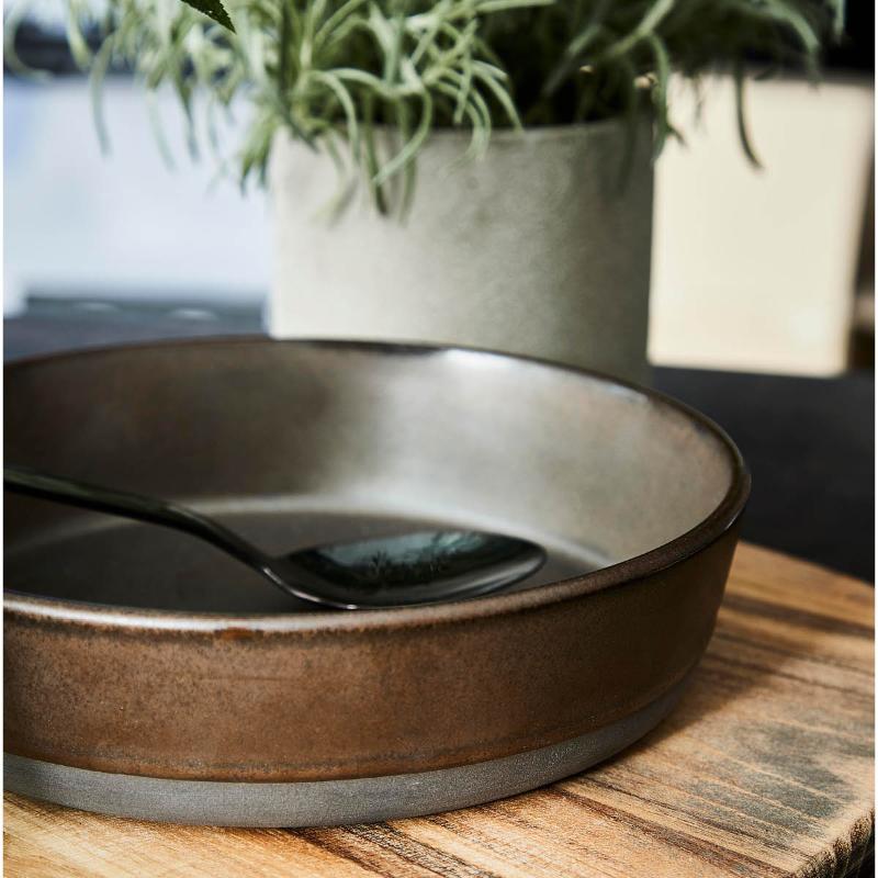 RAW Metallic Brown suppetallerken 19,4 cm