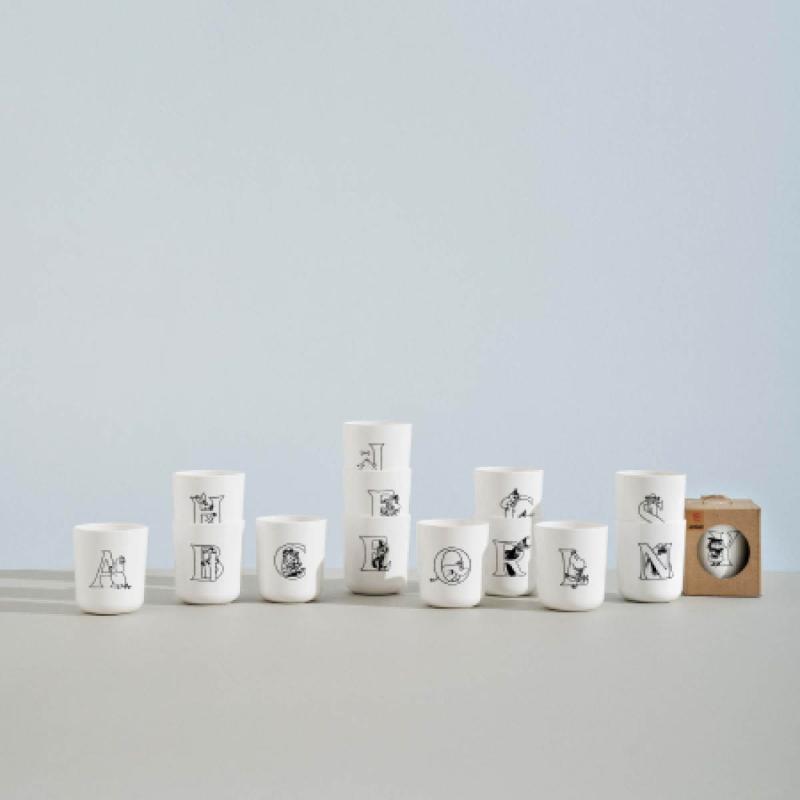 Moomin ABC krus D 20 cl hvit