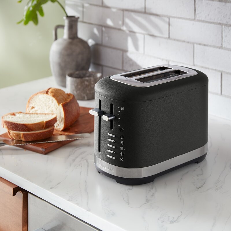 Brødrister 5KMT2109EBK 2 skiver brede spor cast iron black
