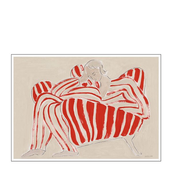 The Poster Club x Sofia Lind poster 30x40 cm red chair