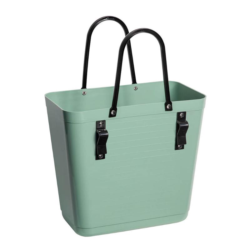 Recycled Plastic veske høy 14L med sykkelfeste oliven