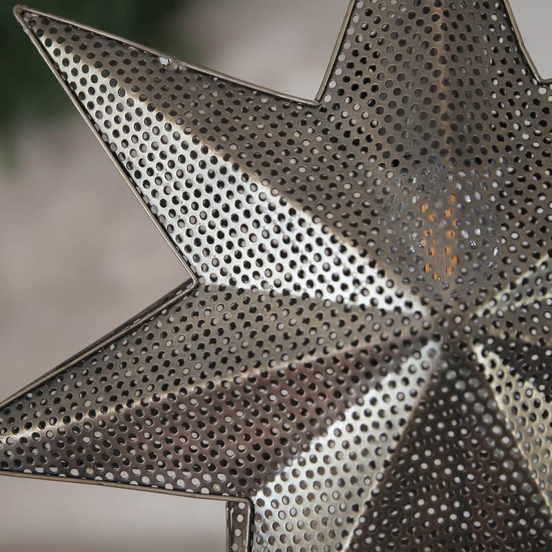Ivy stjerne anheng 39 cm antikk messing