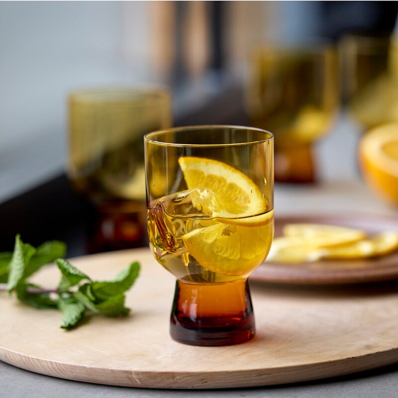 Sorrento vannglass 30 cl 4 stk amber