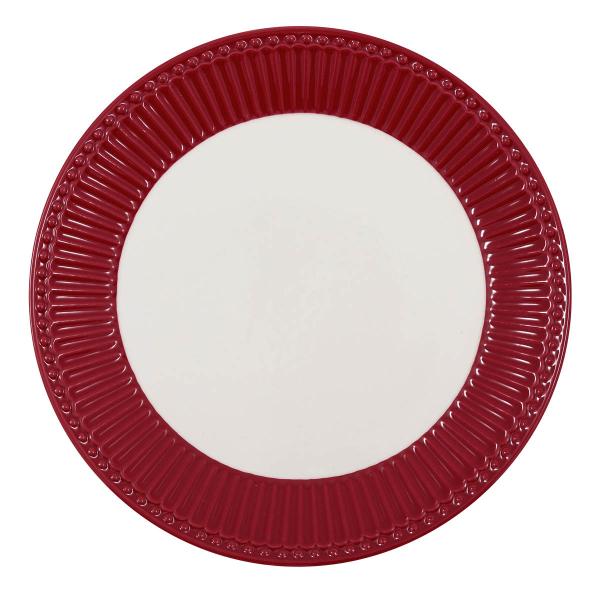 Everyday Alice tallerken 23 cm dark red