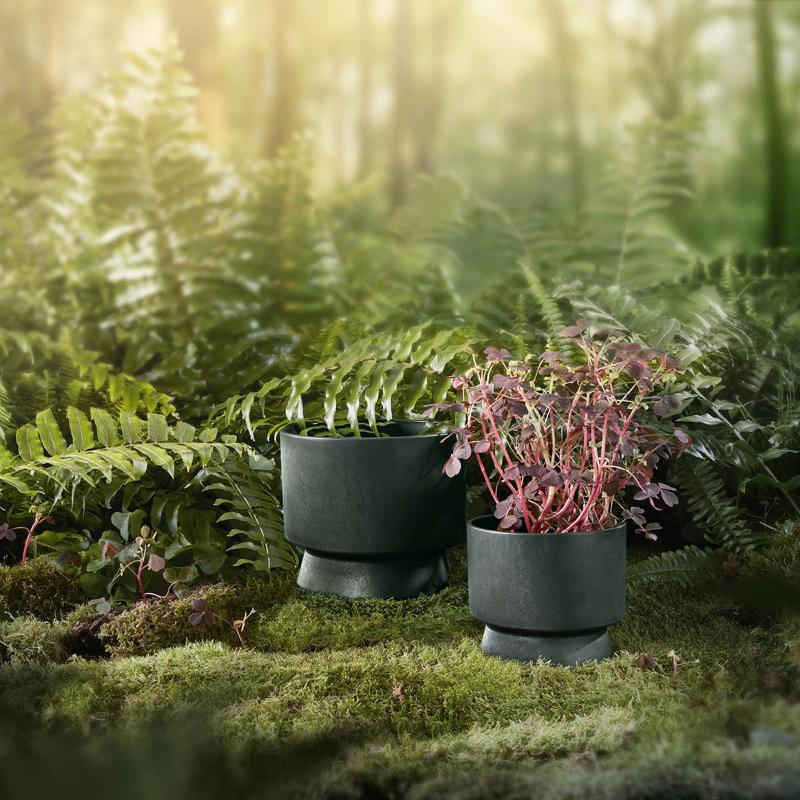Blomsterpotte Ø19 cm mørk grønn