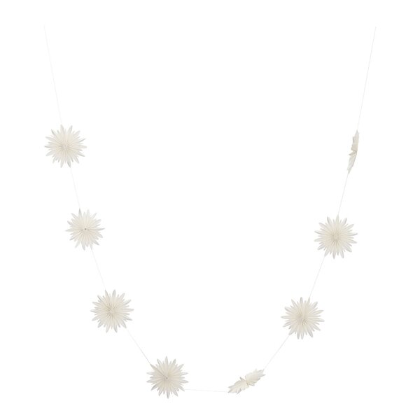Girla girlander papir 200 cm hvit
