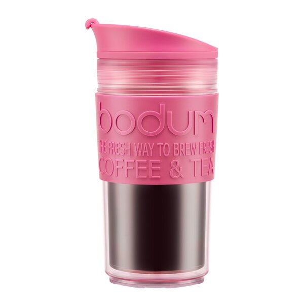 Travel Mug reisekopp 35 cl dobbeltvegg rosa