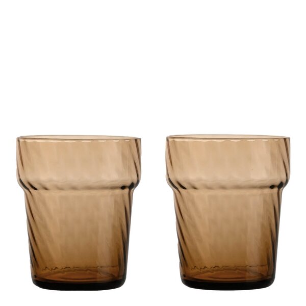 Opacity vannglass 30 cl 2 stk brun