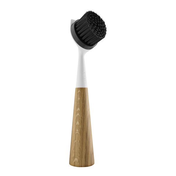 Oppvaskbørste 23 cm eik/hvit