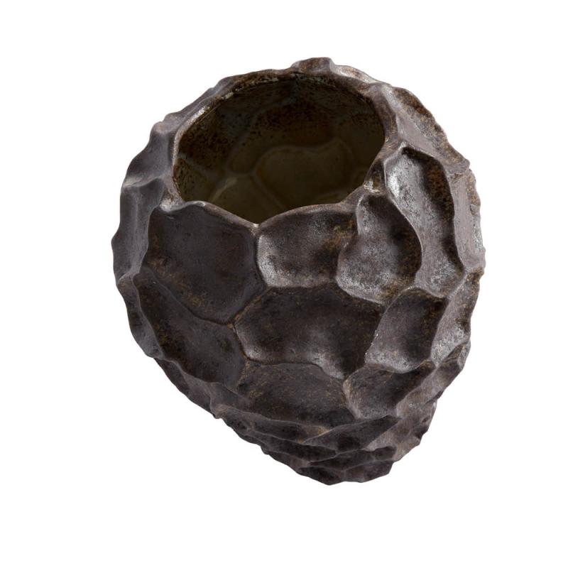 Soil vase 21,5 cm chokolade
