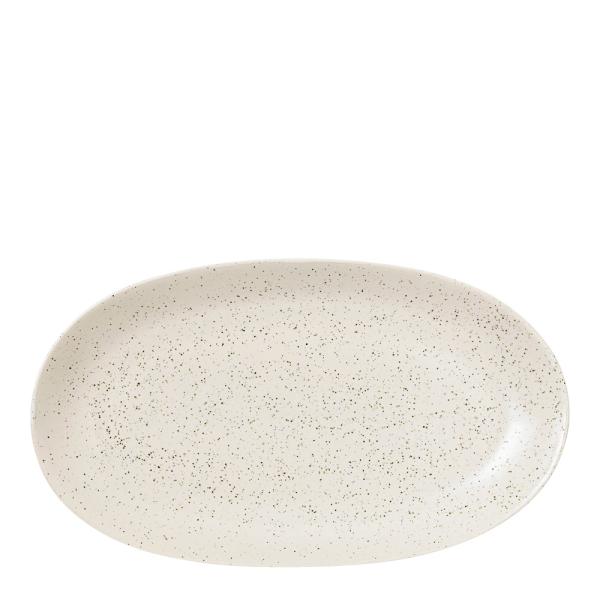 Nordic Vanilla ovalt fat 17x30 cm kremhvit