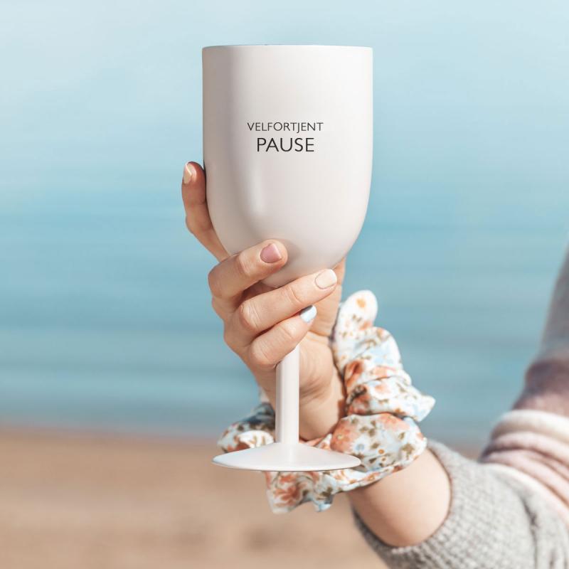Vinglass termo VELFORTJENT PAUSE 35 cl hvit