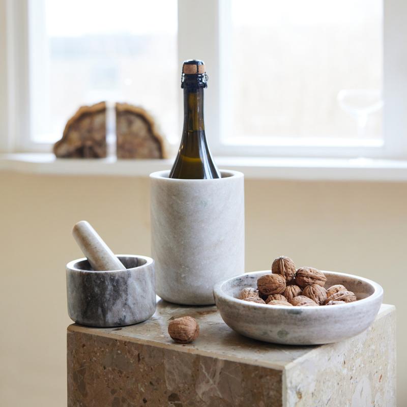 Sten skål 20 cm beige