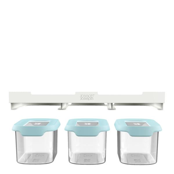 CupboardStore oppbevaringssett 3 x 900ml blå
